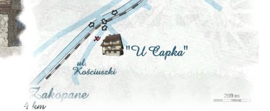 Pokoje 'U Capka', ul. Kociuszki 17 w Poroninie - Zakopane -