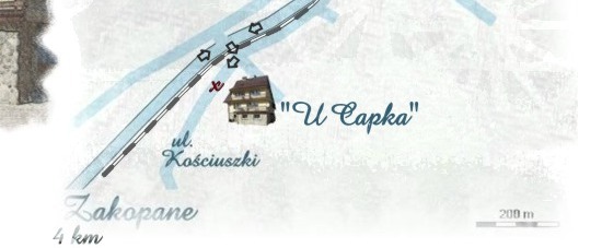 Pokoje 'U Capka', ul. Ko�ciuszki 17 w Poroninie - Zakopane -